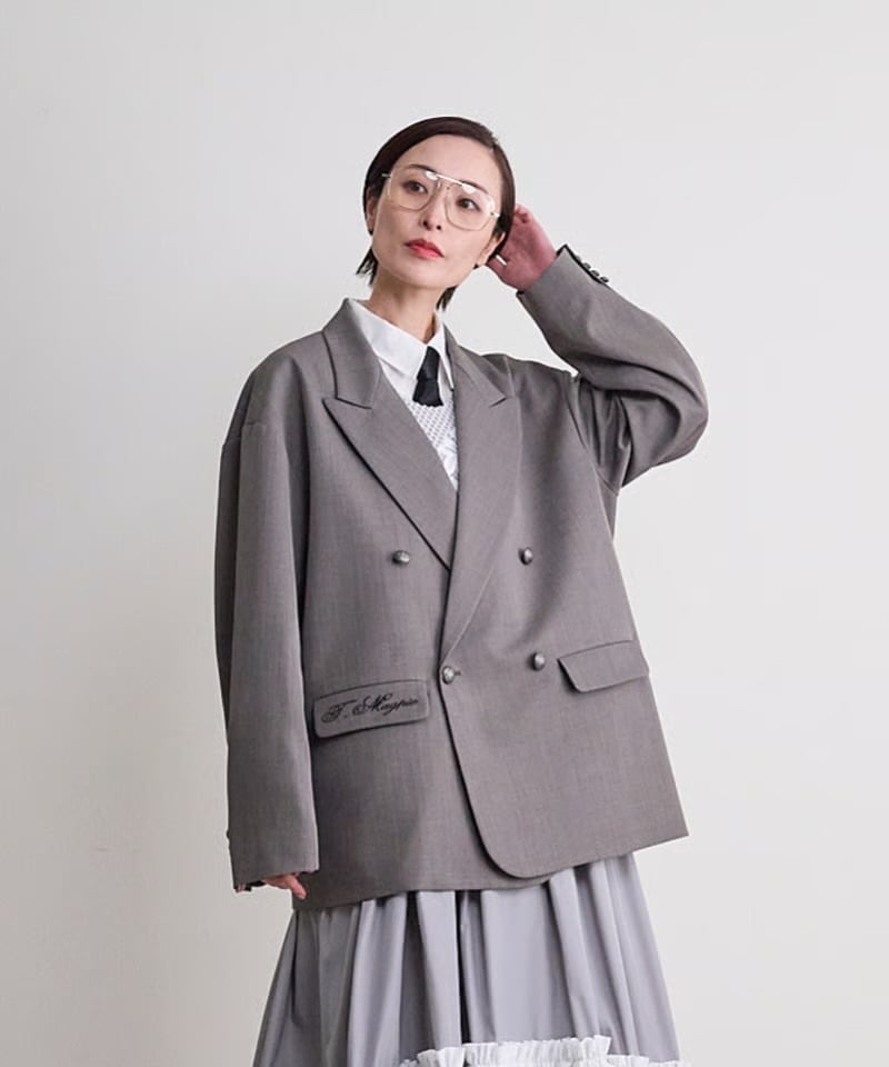 【THOMAS MAGPIE 】Henryneck blouse 予約販売【 THOMAS MAGPIE 】Henryneck blouse (2253104) 8月お届け