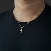 Hawaiian Miniature Cross Necklace〈316L〉