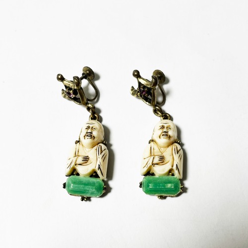 Vintage SELRO Style Buddha Earrings