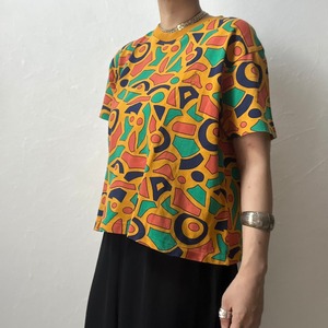 【ladies】SAINT LAURENT Art T-shirt Vintage  [T3]