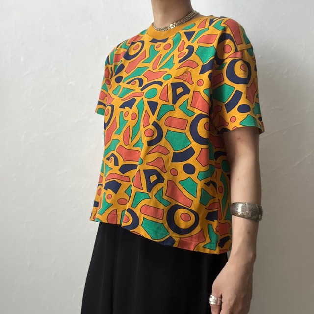 【ladies】SAINT LAURENT Art T-shirt Vintage  [T3]