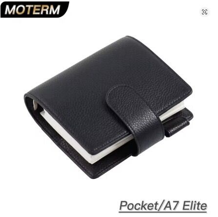 Moterm】 高級本革 Elite Pocket A7 リングスプランナーカバー ペブル