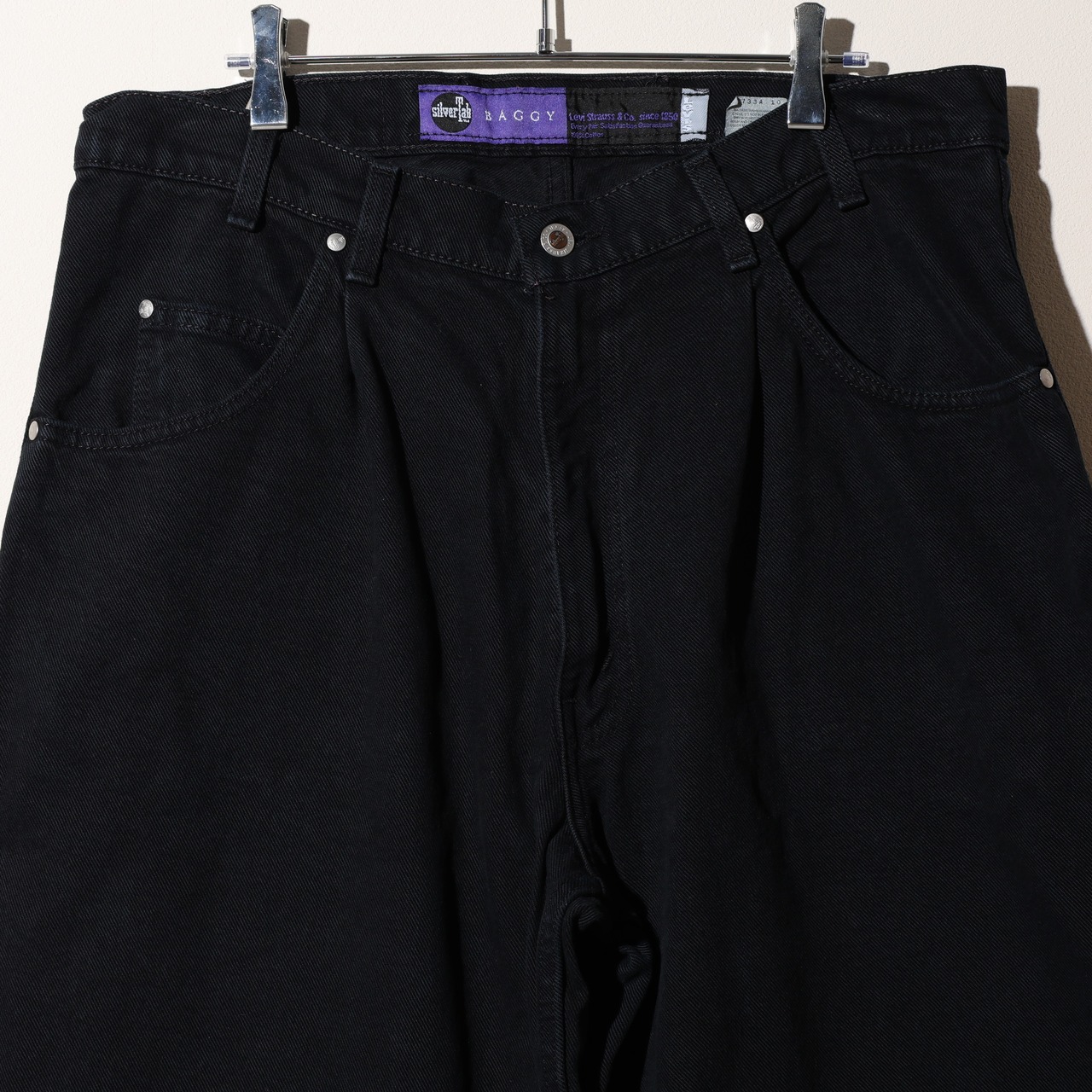極美品 36×30 USA 95年 Baggy Silvertab Levi’s ブラックデニムパンツ リーバイス シルバータブ