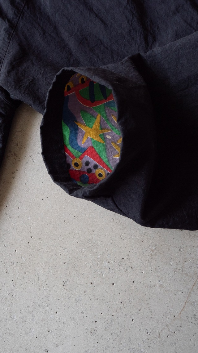 unknown vintage Black-Crazy pattern blouson