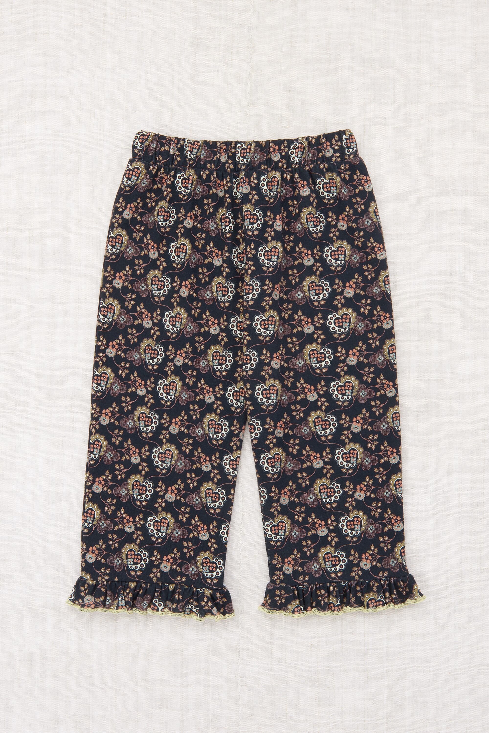 〈 Misha&Puff 25AW 〉 Ruffle Pedal Pusher / Galaxy Calico Hearts