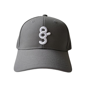 8G SHOOT LOGO CLASSIC BASEBALL-CAP -GRAY / WHITE-