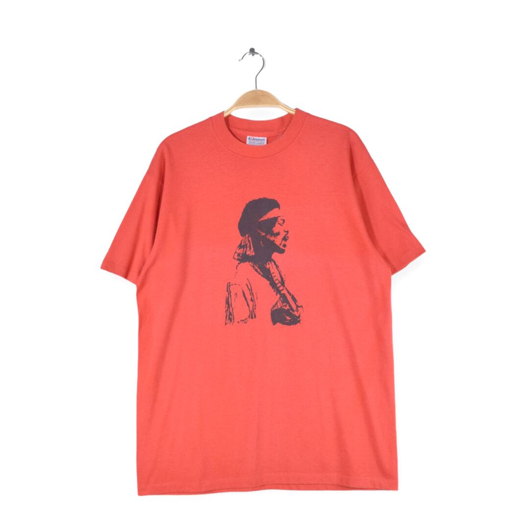 80s ジミヘンドリックス ヴィンテージTシャツ ポートレート ロックT バンドTシャツ JIMI HENDRIX サイズXL 古着 @AAA1407