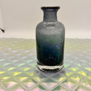 手吹きバブルガラスフラワーベースボトル