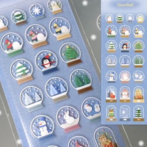 softy fog 〔sticker -Snow ball 01-〕