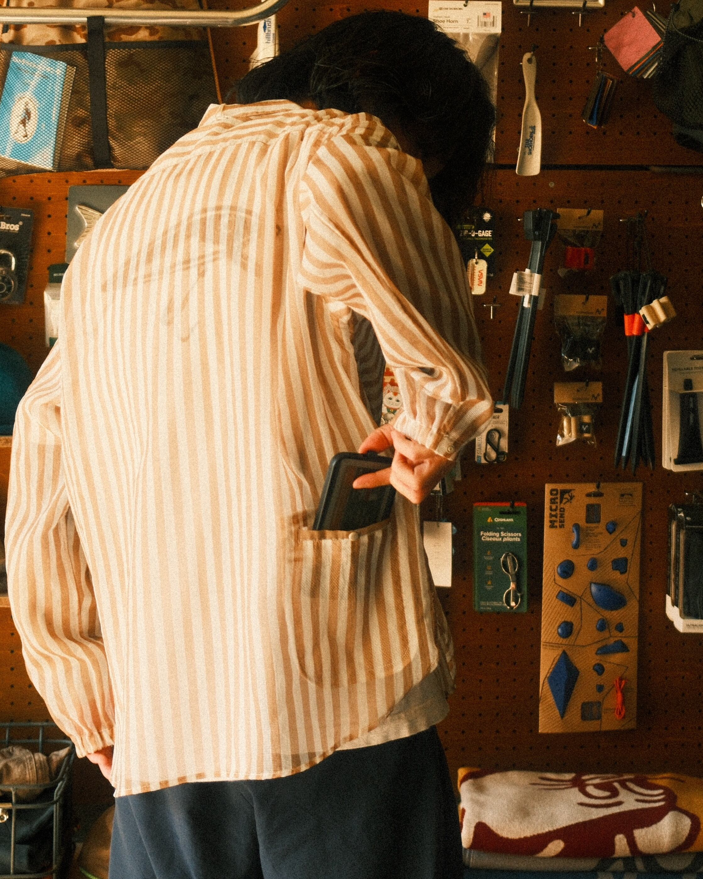 迷迭香 / MESH L/S SHIRT STRIPE | THE UNFORM STORE