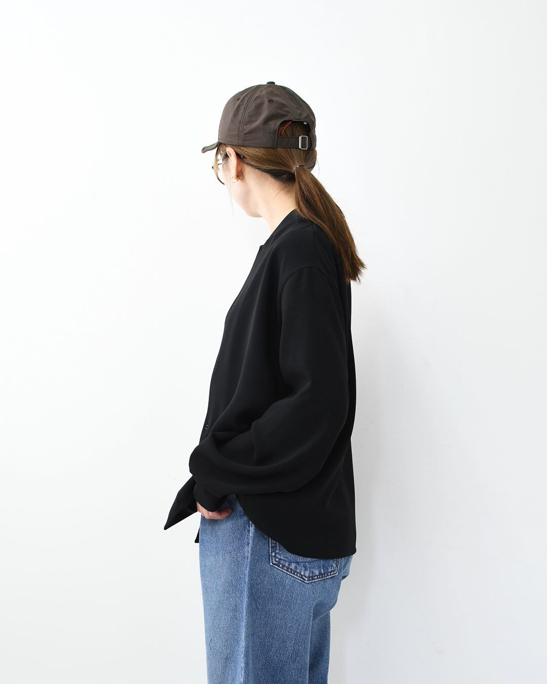 mizuiro ind [ミズイロ インド] blouson like shirt [1-230161