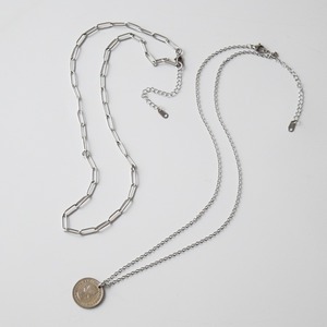 シックスペンスコインダブルネックレス