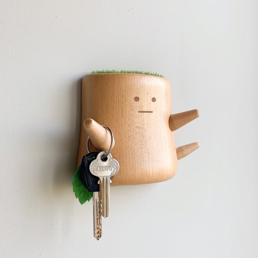 木の妖精 ボーちゃん キーラック キーホルダー 木製 TOSMU | TOSMU