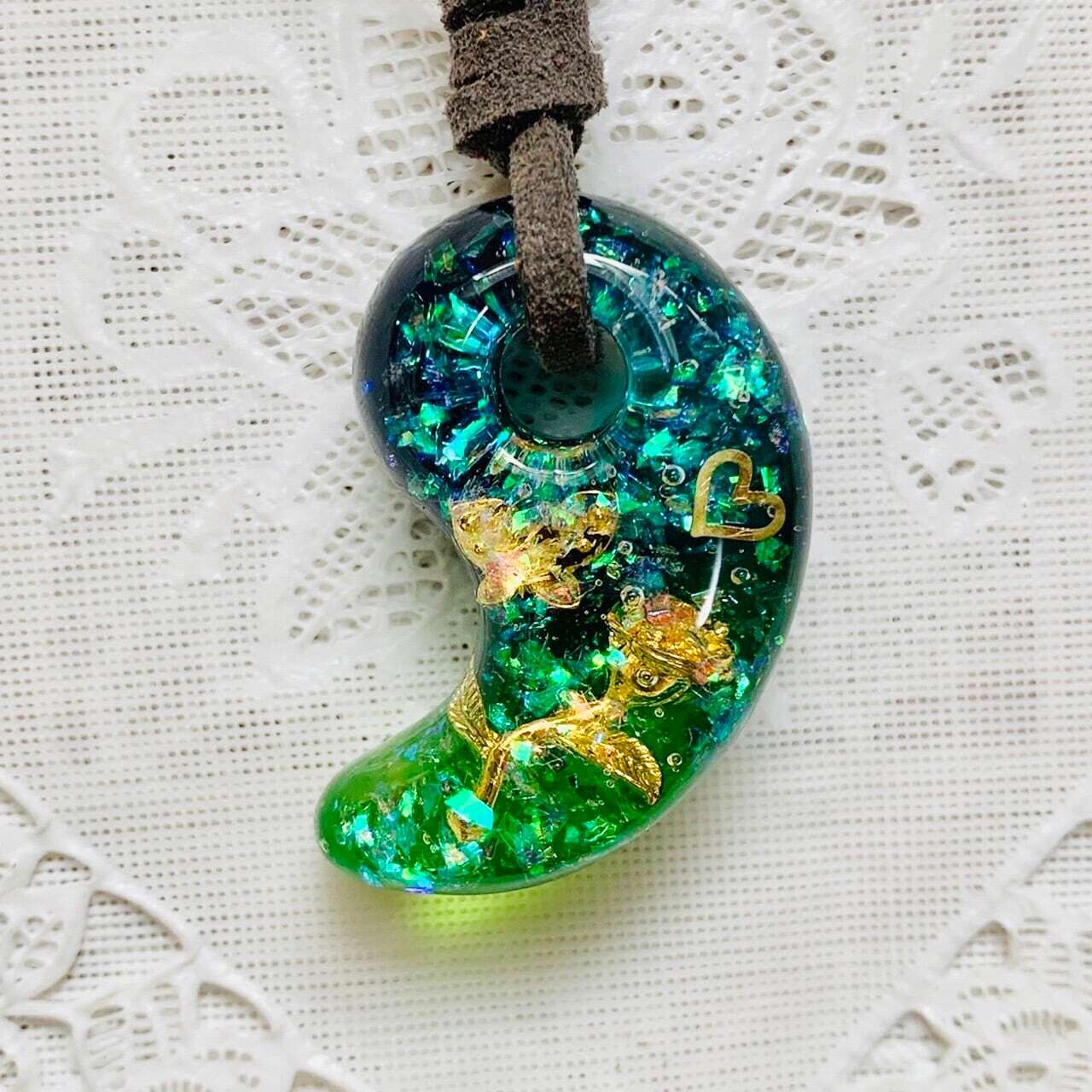 本日限定品★奥武島竜宮神の拝所龍神仕返し勾玉オルゴナイト オルゴナイト勾玉【龍神】 | 亀中工房