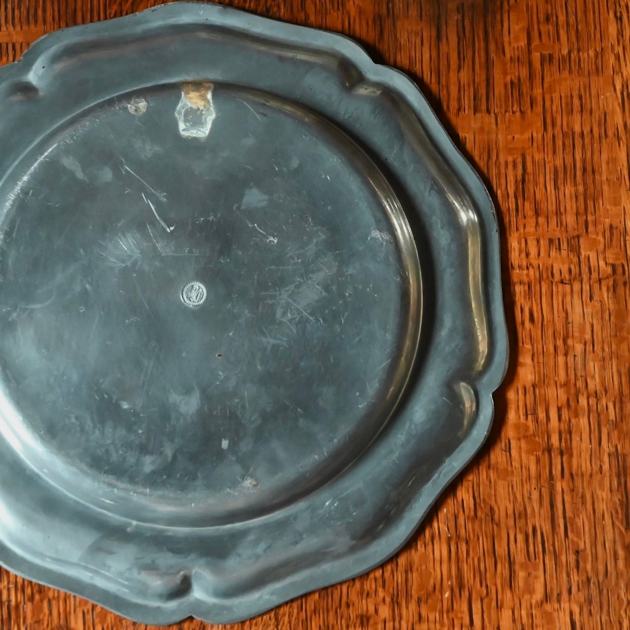 Pewter Plate / ピューター プレート〈 お皿・エタン・収納・店舗什器