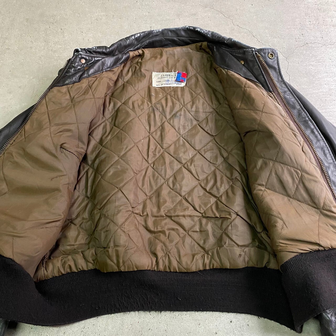 USA製 80年代〜90年代 SCHOTT ショット I.S.674.M.S フライト 