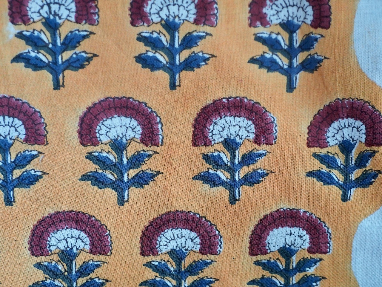 156ri050 Block Print Bandana c87