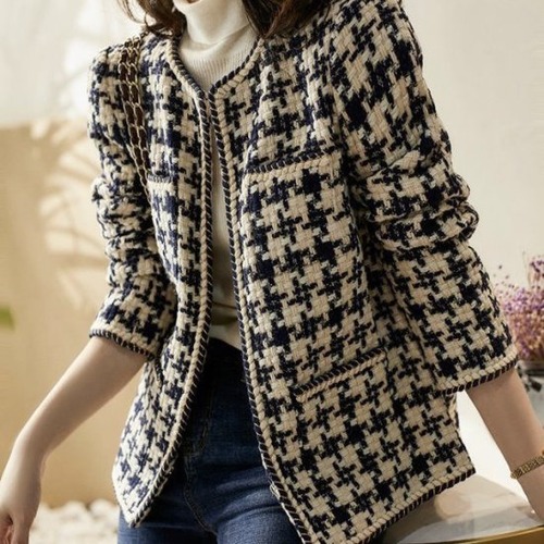 ツイードジャケット ジャケット ツイード ニット 羽織 アウター モノトーン エレガント レディース フォーマル 上品 パーティー 入学式 卒業式 大きいサイズ 通勤 オフィススタイル 大人