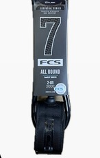 FCS 7ft BLACK ALL ROUND LEASH