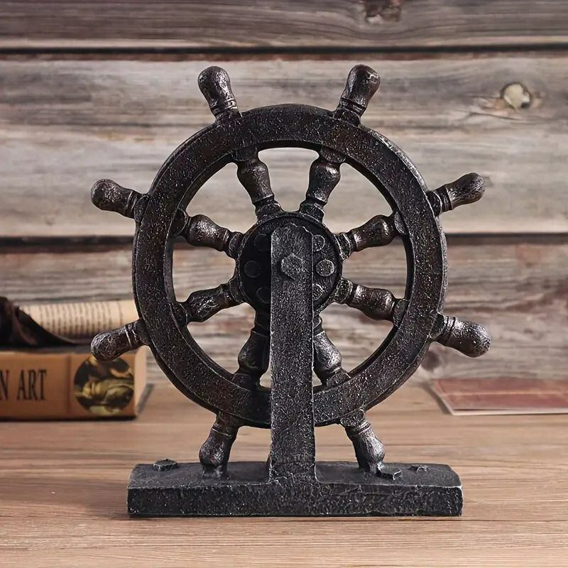 ゴールド 舵輪デザイン 装飾品 灰皿 【公式通販】