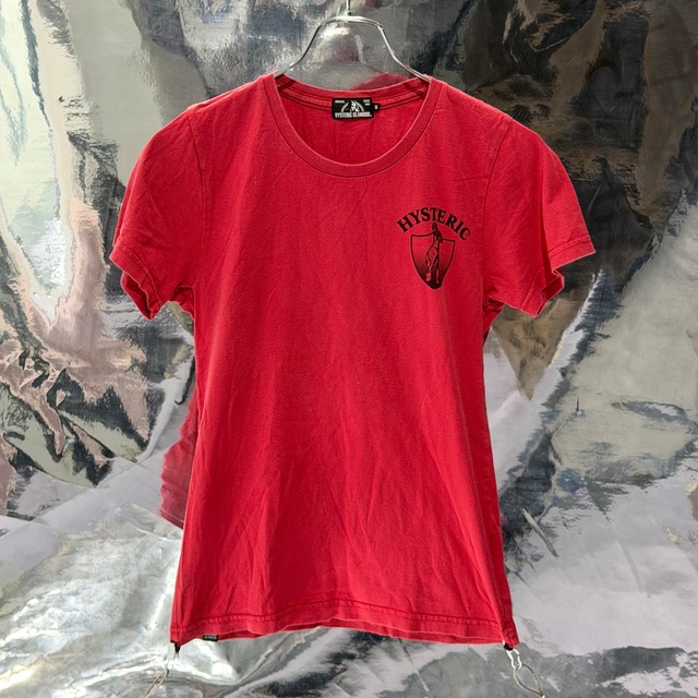 HYSTERIC GLAMOUR BRACK PARADISE プリント Tシャツ レッド ヒステリックグラマー