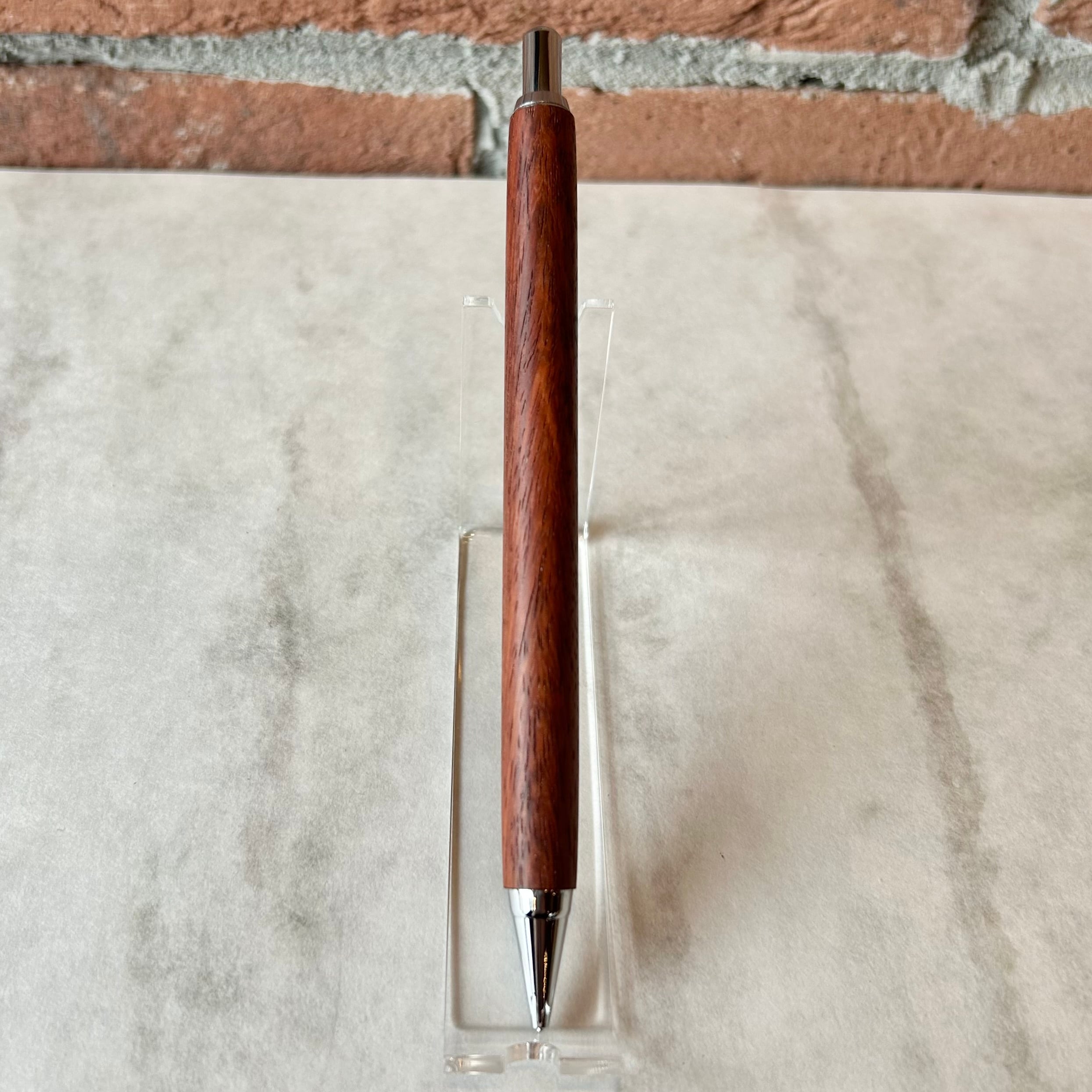 島田小割製材所 シャープペンシル【 花梨（シルバー金具）】／細軸
