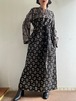 1970s Vintage Mirror Work Bohemian Cotton Dress