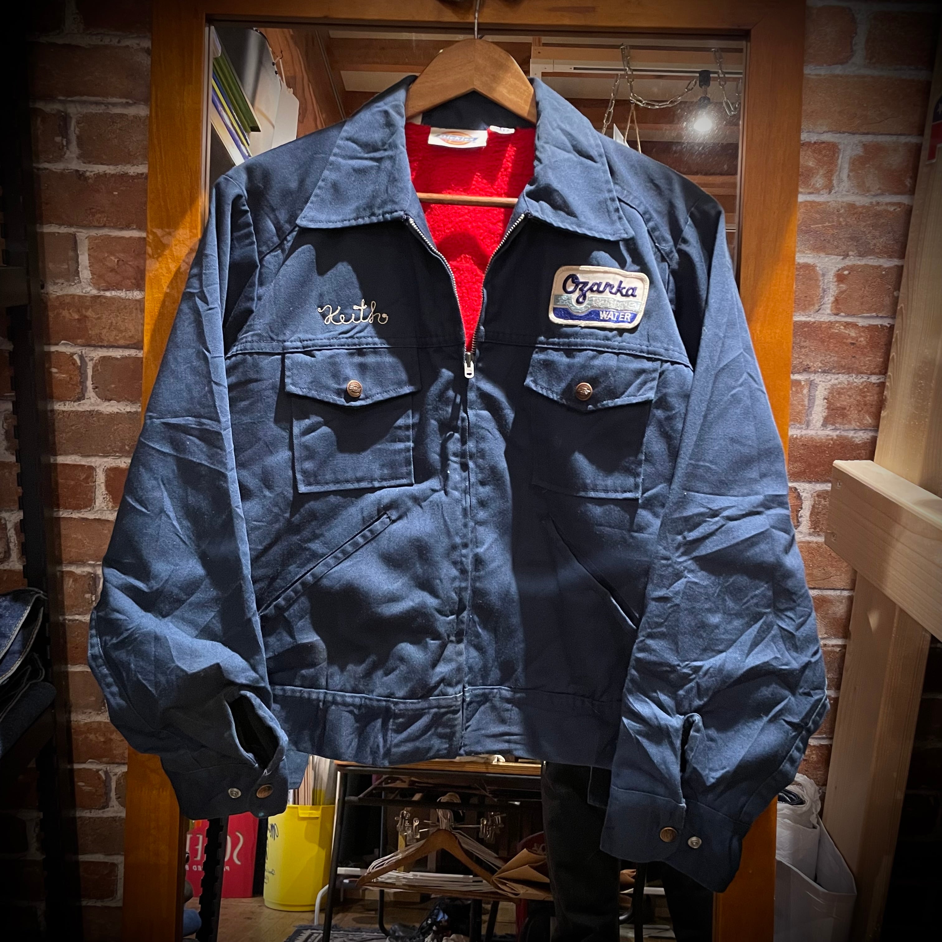 90s Dickies ディッキーズ 企業ワッペン刺繍 ワークジャケット 90s Dickies ディッキーズ 企業ワッペン刺繍 ワークジャケット