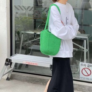 ニット編みカラートートバッグ　AS105-871