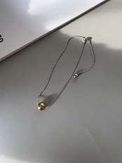 バイカラーボールブレスレット