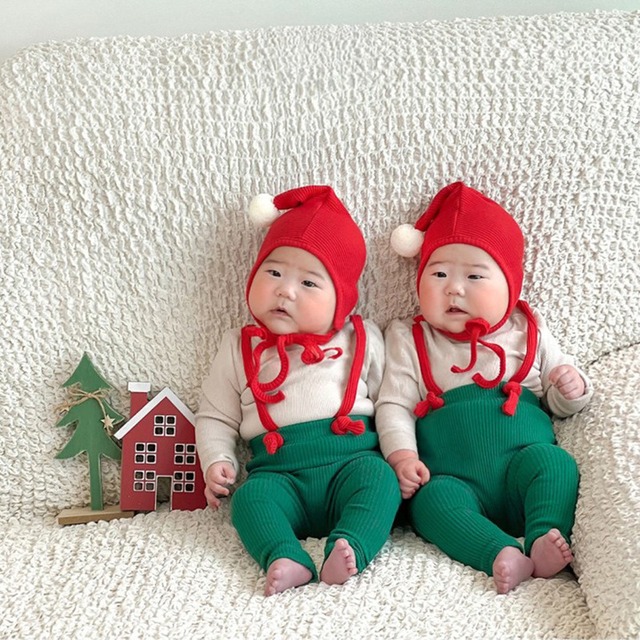 【BABY】2023新作クリスマス可愛いサロペット
