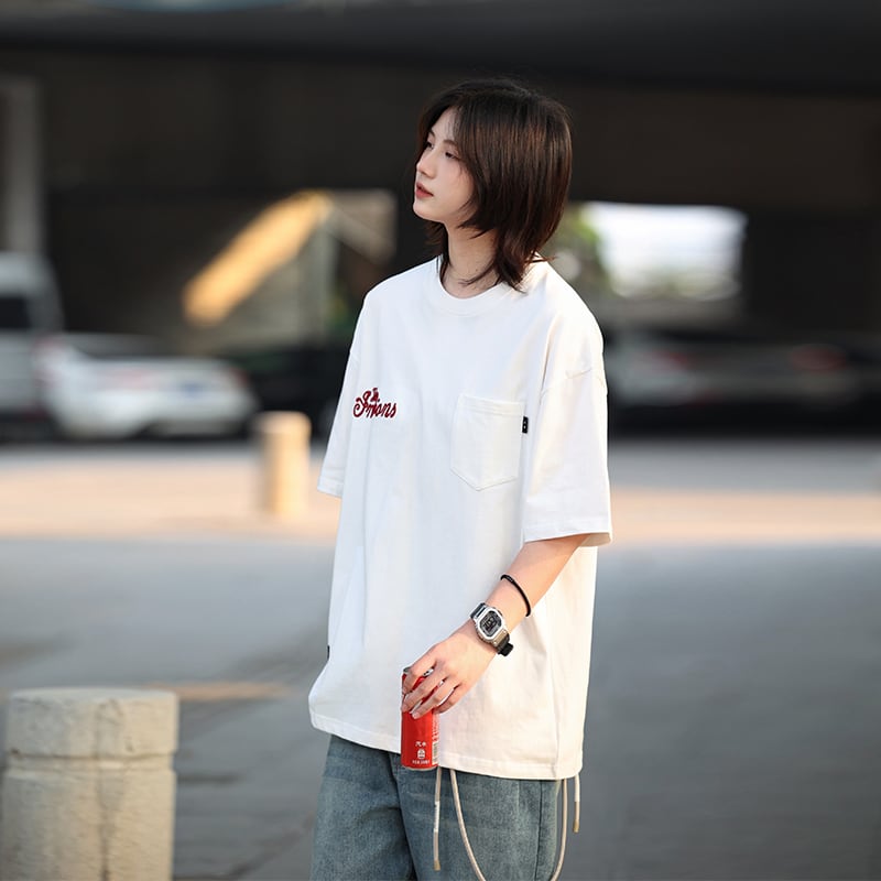 エンブロイアリーポケットTシャツ / Embroidery Pocket T-Shirt