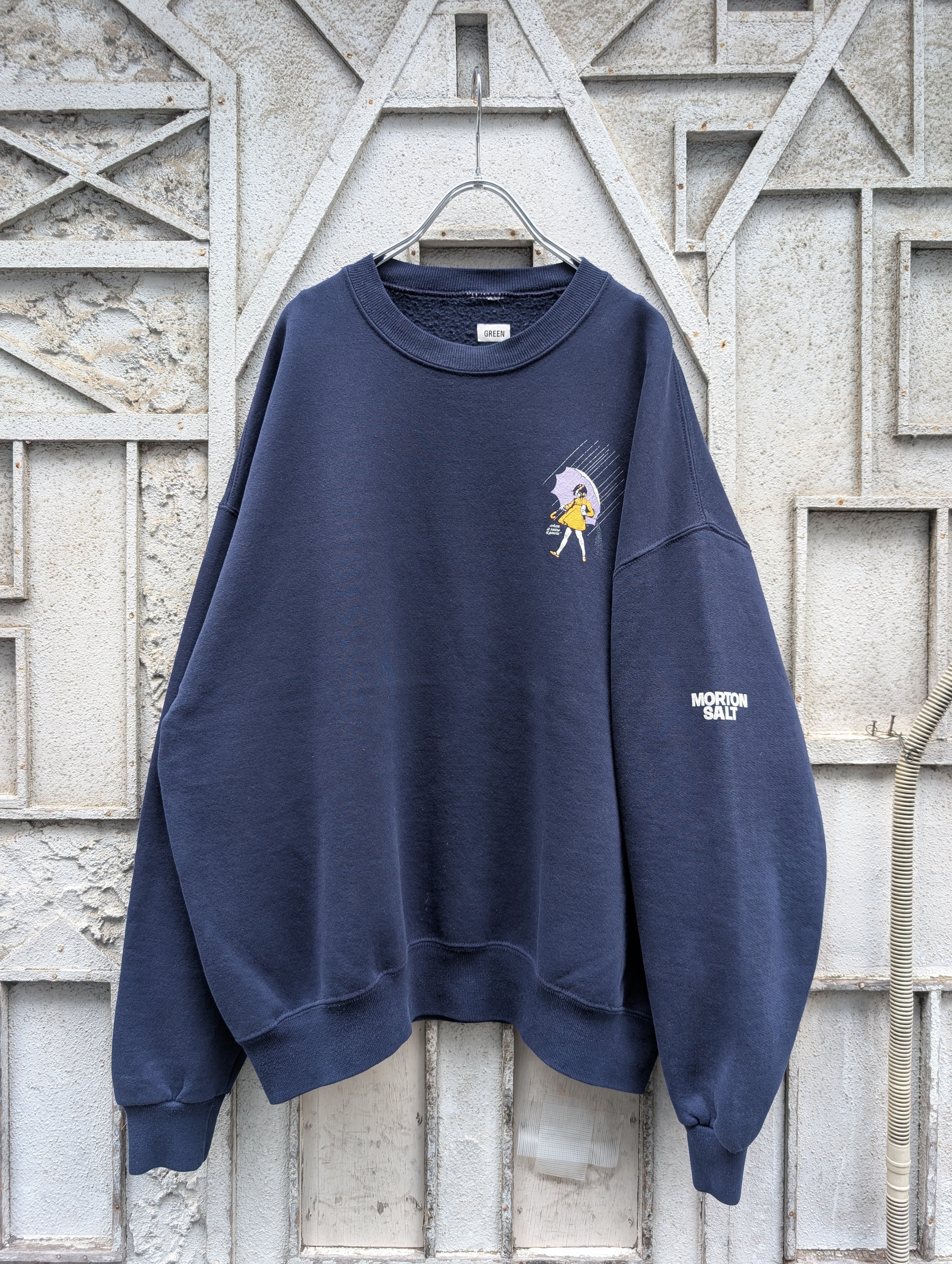 "MORTON SALT" print sweat