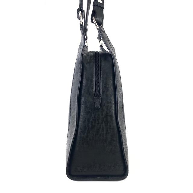 LOEWE ロエベ　ロゴ型押し　エンボスレザー　トートバッグ　ブラック　vintage　ヴィンテージ　62fd56