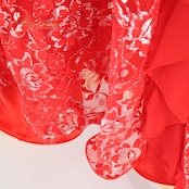 社交ダンス 衣装 スタンダード ドレス ワンピース パーティドレス prima boutique プリマブティック レッド系 赤 シルバー系 花柄 高品質 ドレス ふんわりスカート ラインストーン 結婚式 フォーマル パーティー イベント ダンス衣装 女性用 ショー衣装 フラメンコ おしゃれ 派手 シルエット 華やか 伸縮性 パーティコーデ 結婚式衣装 社交ダンス衣装 レースデザイン