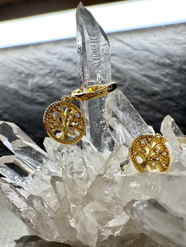 カバラ生命の樹ピアス（イヤリング）【Tree of Life Earrings｜魂の地図が導く運命の守護】