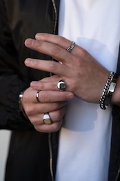 【circle signet ring】 / SILVER