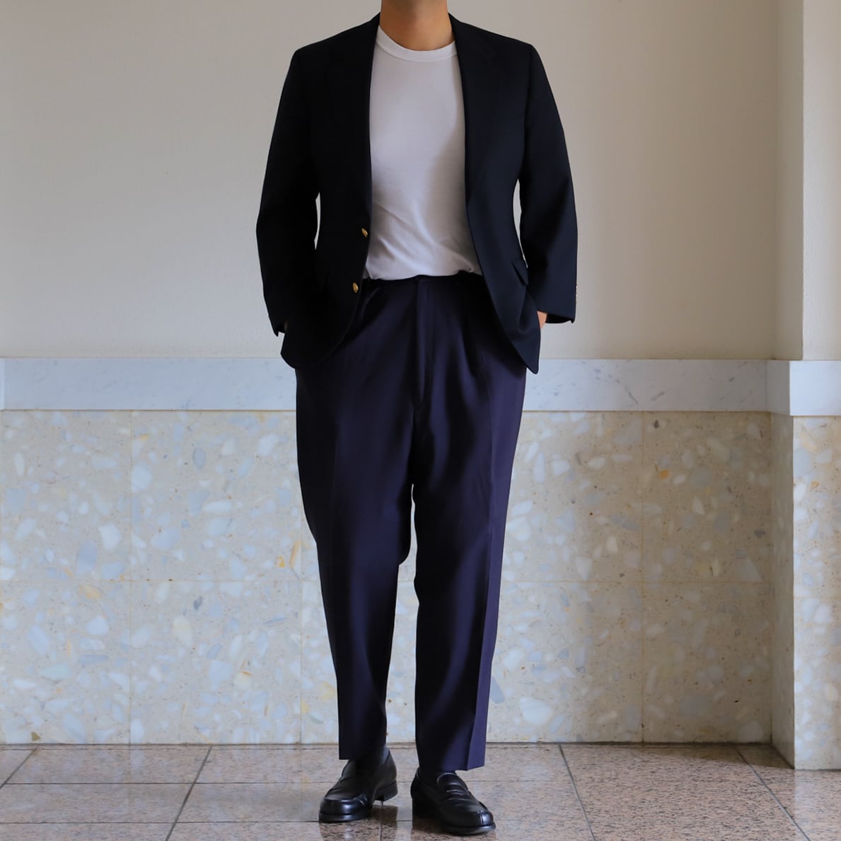 【新品】ブルックスブラザーズ　ネイビー　Mサイズ 極美品】BROOKS BROTHERS Navy blazer size41 SH Made in USA