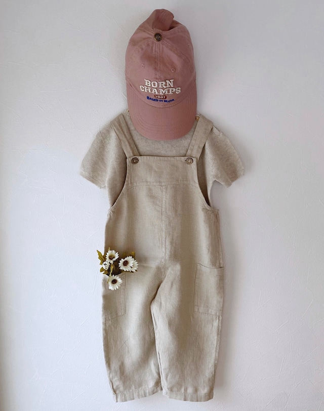 【wedoble】Linen overalls(全2色)