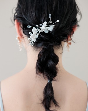 フラワーヘッドピース2点セットウェディング【AH2507-02】