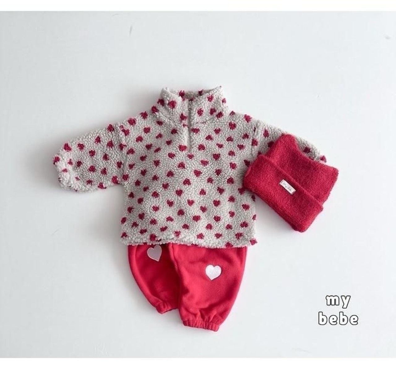 韓国子供服 / 26winter / my bebe / ボアアノラック / キッズ / 冬服 *XS~XL*