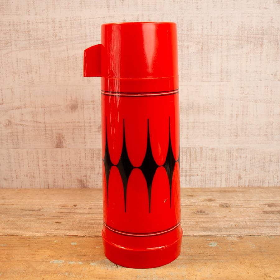  ヴィンテージ　蓋付きボトル　アルメニア工房時代 Aladdin サーモス ボトル ガラス製 （約500ml）[CM03] | Arrows Camp