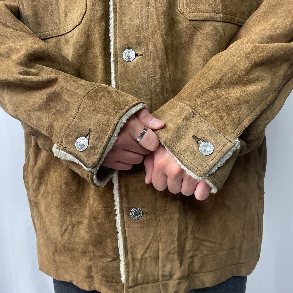 00年代 OLD GAP オールドギャップ スエードレザージャケット ボア 
