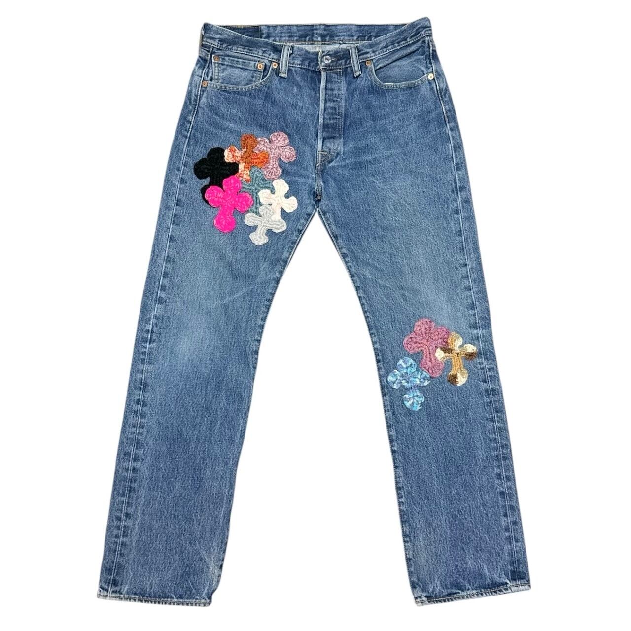 y.a.r.n Cross Patch Denim デニムパンツ YARN Cross Patch Denim | A WORD.ONLINE SHOP