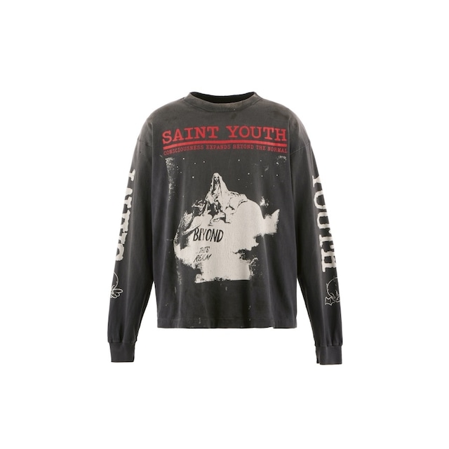 【SAINT Mxxxxxx】SM-HR1-0000-032/LS TEE/SAINT YOUTH/BLACK