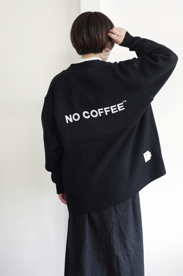 【NO COFFEE × 眠家（ノーコーヒー  × ミンカ）】ビッグシルエット コットンニットカーディガン