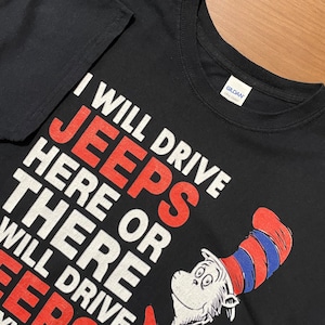 【GILDAN】Cat in the Hat Tシャツ JEEPS ロゴ プリント XL ビッグサイズ US古着