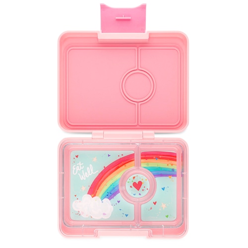 Yumbox (ヤムボックス）汁漏れ防止お弁当箱 470ml Snack スナック (Sサイズ)  -  Pink - レインボー