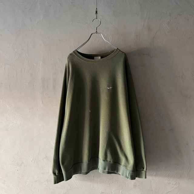 -NIKE- 90's logo embroidery sweatshirt