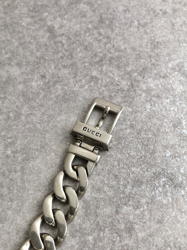GUCCI グッチ 腕時計 シルバー ステンレススチール チェーン vintage ヴィンテージ オールド g4ucmw
